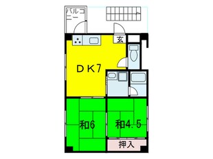 月見山マンションの物件間取画像